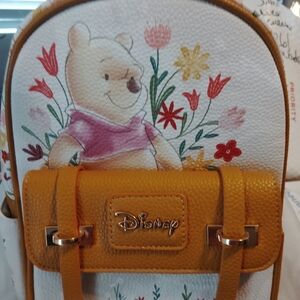 Disney Yellow and White Backpack with Vibrant Design